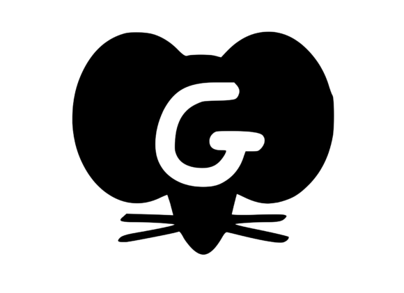 Cute Cartoon Mouse with Mono G