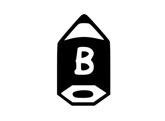 Cute Stubby Pencil with Mono B