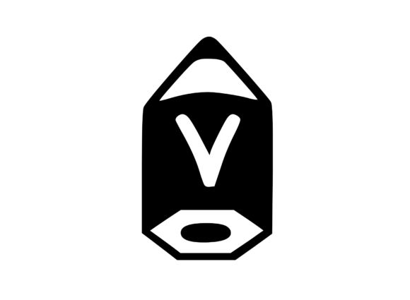 Cute Stubby Pencil with Mono V