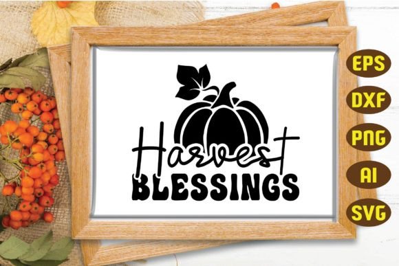 Harvest Blessings Svg for Embroidery Projects