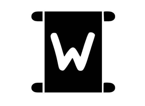 Old Scroll with Playful Mono W: A Designer's Review