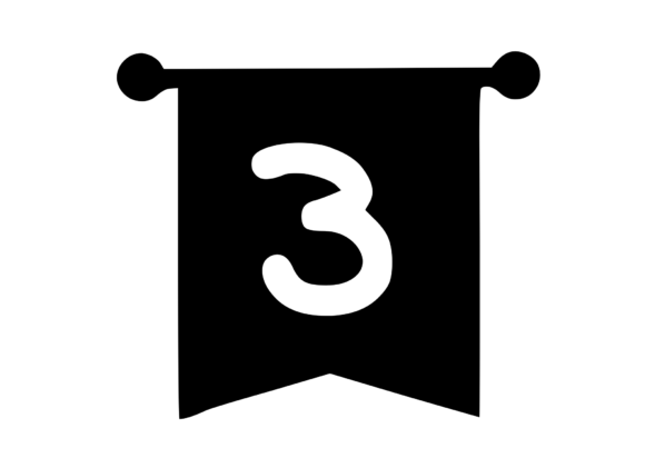 Royal Flag Banner with Playful Mono 3
