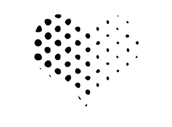 Spotty Heart 5: A Bold Embroidery Design