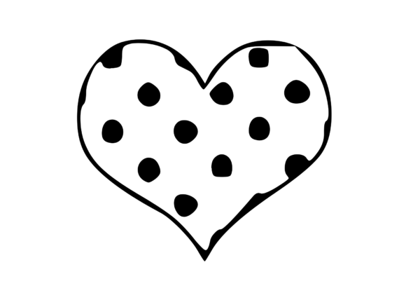 Spotty Heart 6: A Bold Embroidery Design