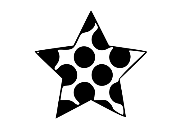 Spotty Star 3: A Bold Embroidery Design