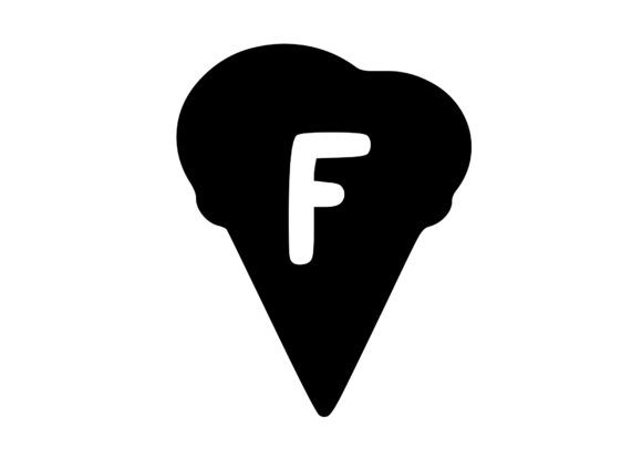 Yummy Ice Cream Cone with Mono F