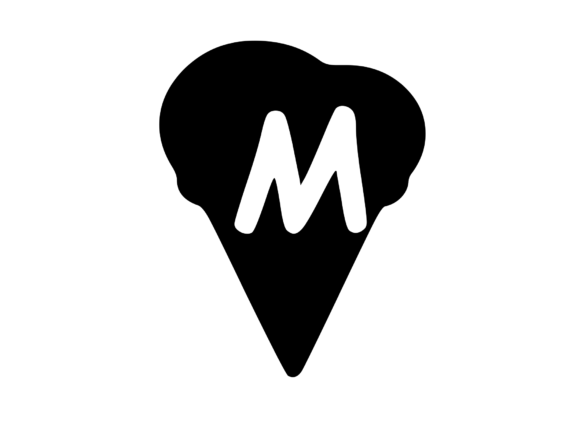 Yummy Ice Cream Cone with Mono M